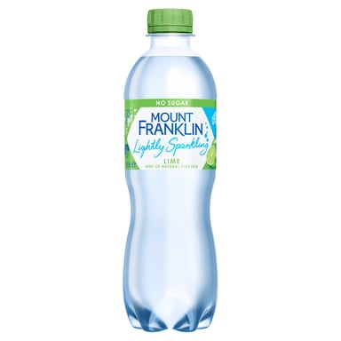 Mount Franklin Lightly Sparkling Water Lime 450ml