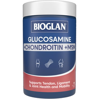 Bioglan Glucosamine + Chondroitin + MSM 180 tablets
