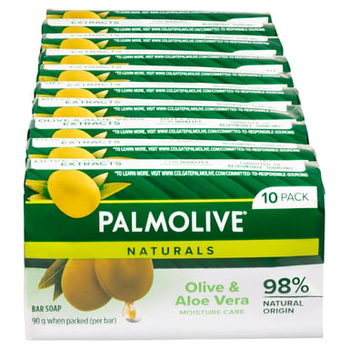 Palmolive Naturals Soap Aloe and Olive 90g - 10 pack