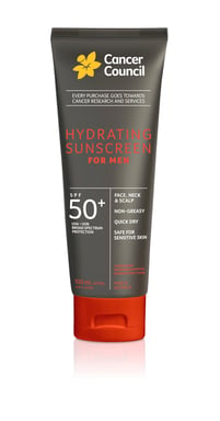 Cancer Council Hydrating Sunscreen For Men SPF50 + 100ml