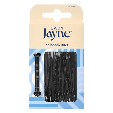 Lady Jayne Bobby Pins 4.5cm Black 50 pack