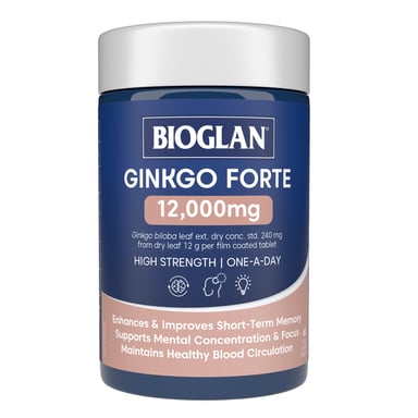 Bioglan Gingko Forte 12,000Mg 60 tablets