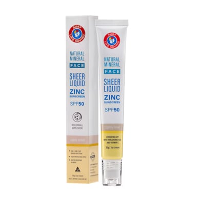 Surf Life Saving Sunscreen Zinc Face SPF50 Roll On - Light Tint 30g