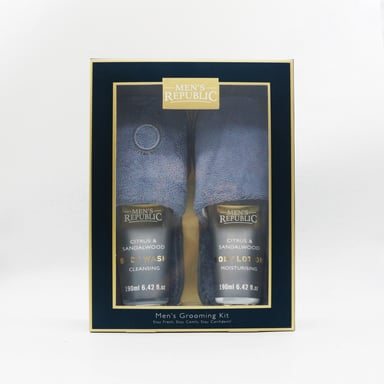 Men's Republic Grooming And Slippers Kit 3 piece