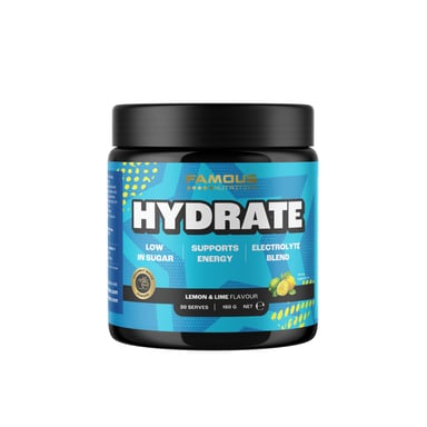 Famous Nutrition Hydrate Lemon & Lime Flavour 180g