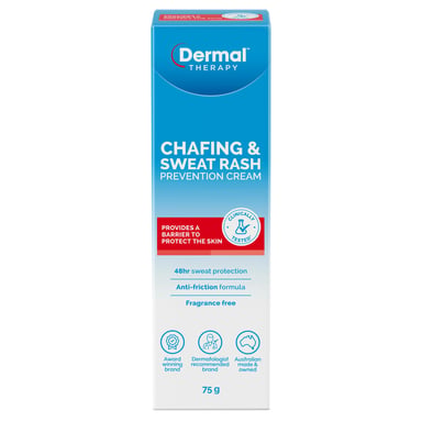 Dermal Therapy Chafing & Sweat Rash Cream 75g