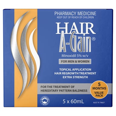 Hair A-Gain Men & Women 60ml - 5 pack