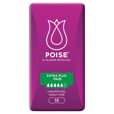 Poise Pads Extra Plus 10 pack