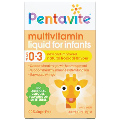Pentavite Multivitamin Liquid For Infants Tropical 30ml