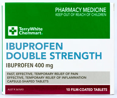 TerryWhite Chemmart Ibuprofen 400mg - 10 tablets