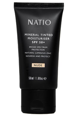 Natio Mineral Tinted Moisturiser SPF 50 + Nude 50ml