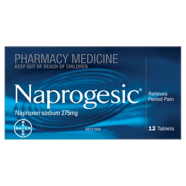 Naprogesic 275mg - 12 tablets