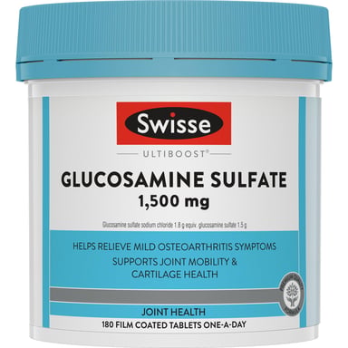 Swisse Ultiboost Glucosamine Sulfate 1500mg - 180 tablets
