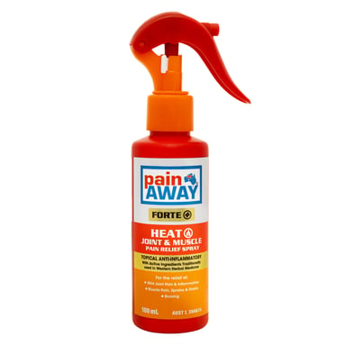 Pain Away Forte + Heat Joint & Muscle Pain Relief Spray 100ml