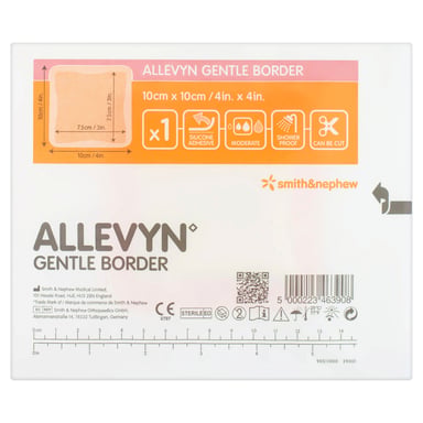 Allevyn Gentle Border Dressing 10cm X 10cm - 1 each
