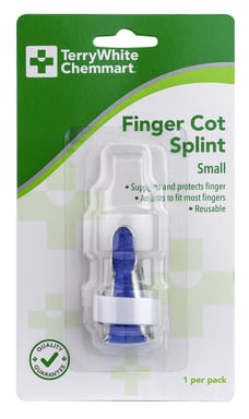 TerryWhite Chemmart Finger Cot Splint Small 1 pack