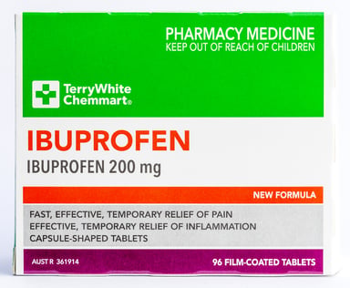 TerryWhite Chemmart Ibuprofen 200mg - 96 tablets