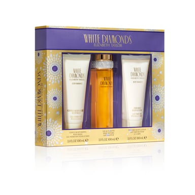 Elizabeth Taylor White Diamonds EDT 100ml Gift Set 3 piece