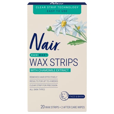 Nair Easiwax Wax Strips Mini 20 pack