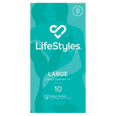 LifeStyles Condoms Large 10 pack