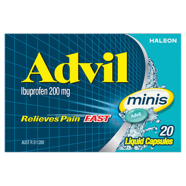 Advil Minis 200mg - 20 liquid capsules
