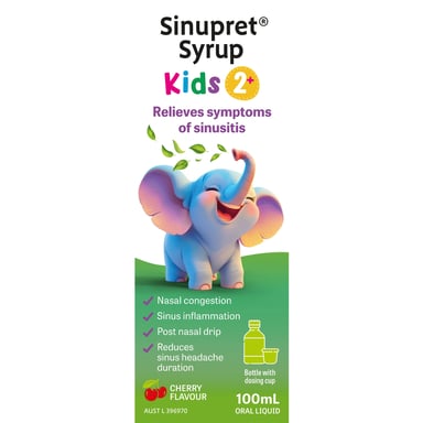 Sinupret Syrup Kids 2+ Cherry Flavour 100ml