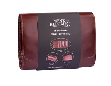 Men's Republic Grooming Travel Toiletry Bag with Hanger 1 each