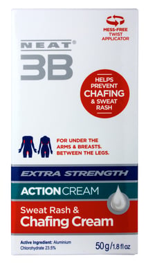 Neat 3B Action Cream Extra Strength Sweat Rach & Chafing Cream 50g