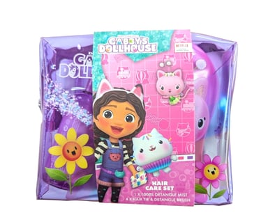 Gabbys Dollhouse Detangling Hair Care Set 3 piece