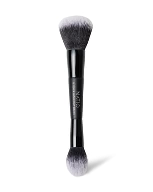 Natio Double Ended Blush & Highlight Brush 1 each