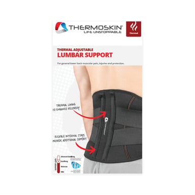Thermoskin Thermal Lumbar Support Black S/M 1 unit