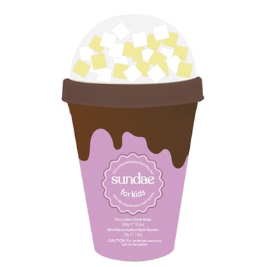 Sundae DIY Bath Milkshake Set Chocolate 1 each