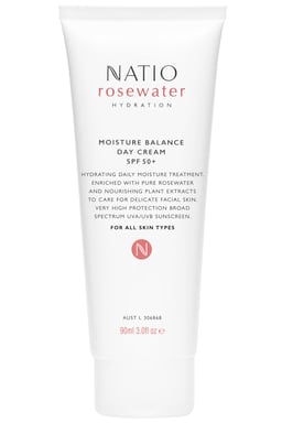 Natio Rosewater Hydration Moisture Balance Day Cream SPF 50+ - 90ml