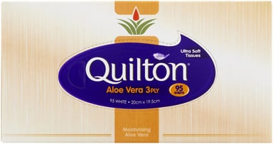 Quilton Facial Tissues Aloe Vera 95 pack