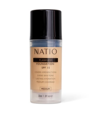Natio Flawless Foundation SPF15 Medium 1 each