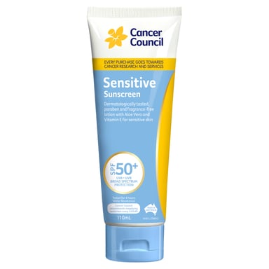 Cancer Council Sensitive Tube SPF50+ - 110ml