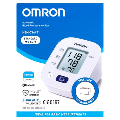 Omron HEM 7144TI Blood Pressure Monitor - Standard M-L Cuff - 1 each