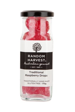 Random Harvest Traditional Raspberry Drops 170g