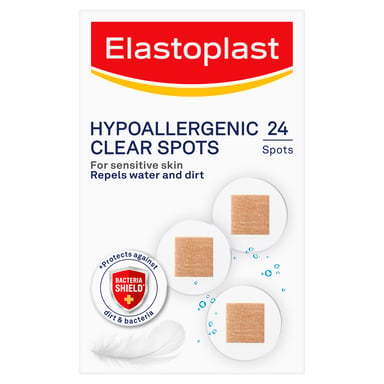 Elastoplast Hypoallergenic Transparent Spots 24 pack