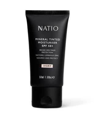 Natio Mineral Tinted Moisturiser SPF50+ Ivory 50ml