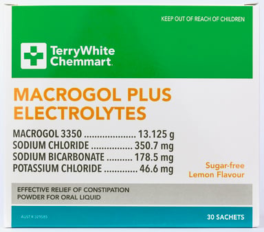 TerryWhite Chemmart Macrogol 30 sachets