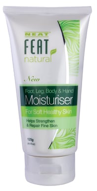 Neat Feat Natural Foot Leg Body & Hand Moisturiser 125g