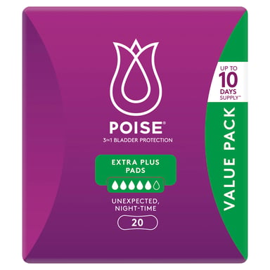 Poise Pads Extra Plus 20 pack