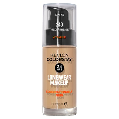 Revlon ColorStay Foundation With Skincare Combination/Oily Medium Beige 1 each