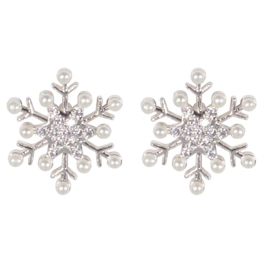 Wicked Sista Frosted Crystal Studs Silver 1 each