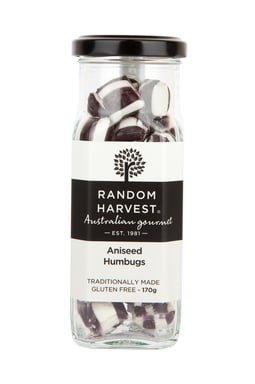 Random Harvest Humbugs Aniseed 170g