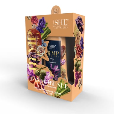 She Aromatherapy Hemp Hand Care Pack Vetiver & Rosewood 2 piece