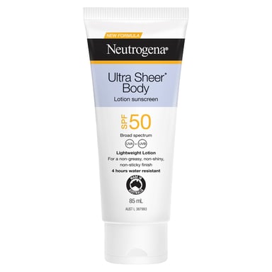Neutrogena Ultra Sheer Body Lotion Sunscreen SPF50 - 85ml