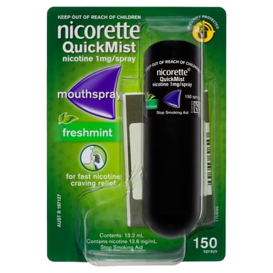Nicorette Quick Mist Mouth Spray Freshmint 1mg - 150 doses