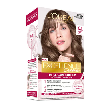 L'Oreal Paris Excellence Creme 6.1 Light Ash Brown 1 each